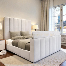 Premium high headboard bed - high,