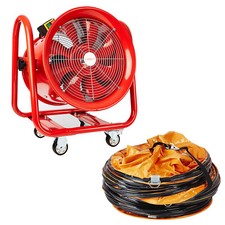 Portable Ventilator Axial Blower Ventilation Extractor Industrial Fan 16 Inches