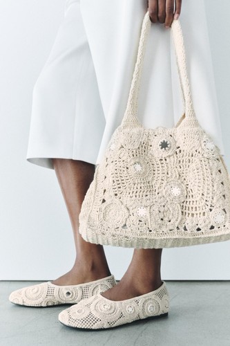 Zara mirrored shopper bag - zara,