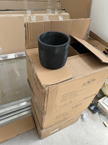 Concrete plant pot - concrete,