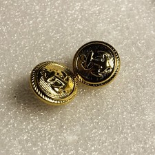 2 Vintage Pressed Brass Naval