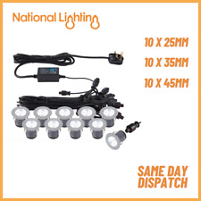 Recessed LED Decking Lights Kit Outdoor Ground Lights for Garden Pathway-IP67