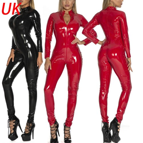 Womens wet look pvc leather - womens,