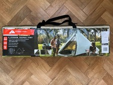 Ozark Trail 8 Person Teepee Tent Olive Green Double Layered Taped Seams NEW