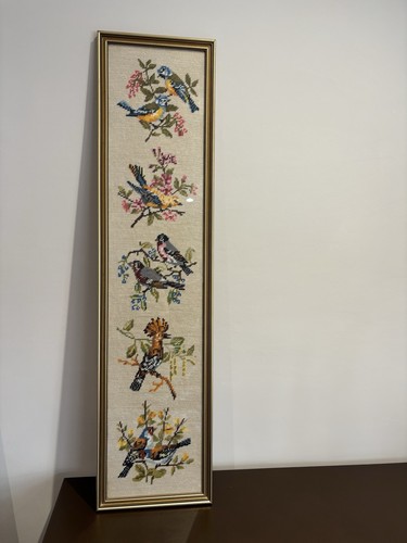 Vintage handmade cross stitch - cross,