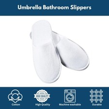 Wholesale Bulk Spa Hotel Guest Slippers Closed Toe Towelling Disposable Velour
