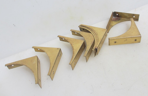 Vintage brass box corners - vintage,