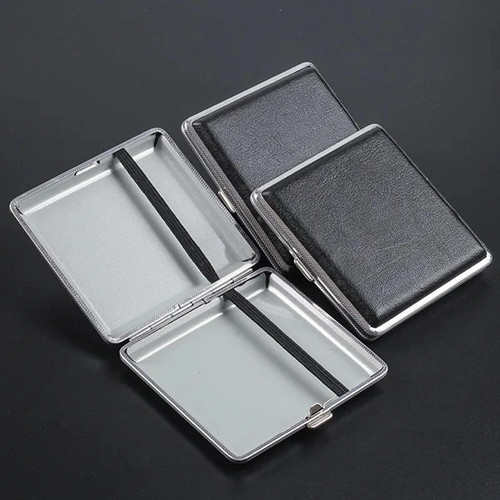Metal cigarette case for women - cigarette,
