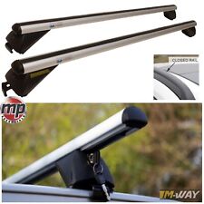 Locking Aluminium Cross Roof Bars for Vauxhall Astra Estate 10-16 FOR SOLID RAIL