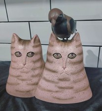 Whimsical Cats With Bird