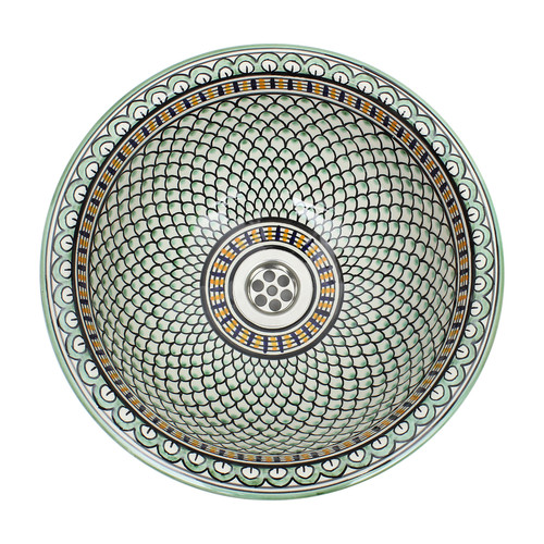 Moroccan ceramic sink - ceramic,