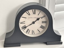 Gorgeous Laura Ashley large Mantel Clock in dark Grey. 