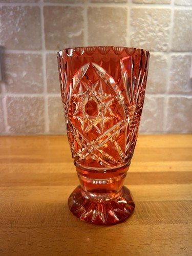 Vintage bohemian amber cut - bohemian, to