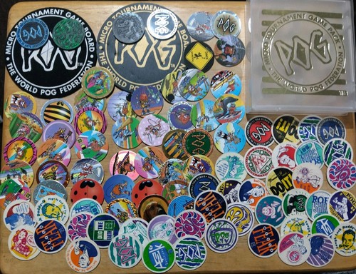 Pogs lot plastic - plastic, slammers