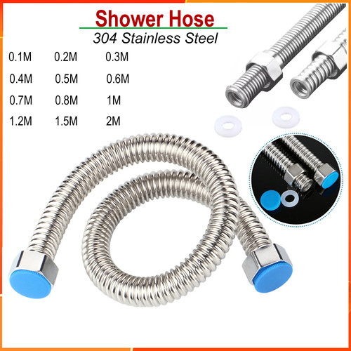 Shower hose 2m stainless - shower, 0.1m-2m