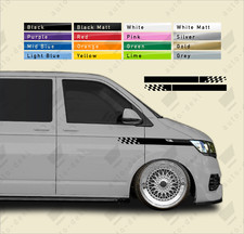 Fits VW T4 T5 T6 Transporter - Wing Stripe Decals Camper Motorhome Van Stickers