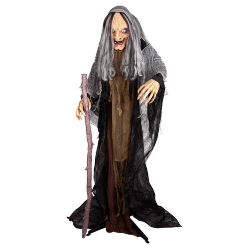 Animated old hag witch prop - animated,