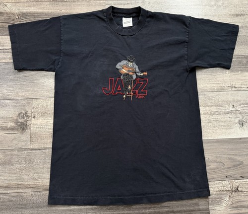 Vintage jazz paris shirt - jazz, mens