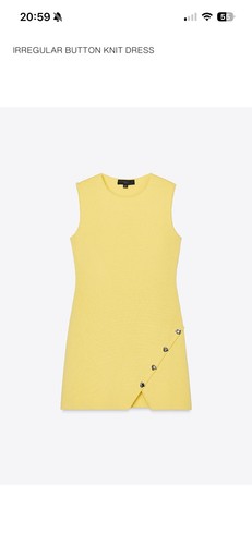Zara yellow knit - zara, dress