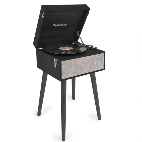 Retro table record player with - record,