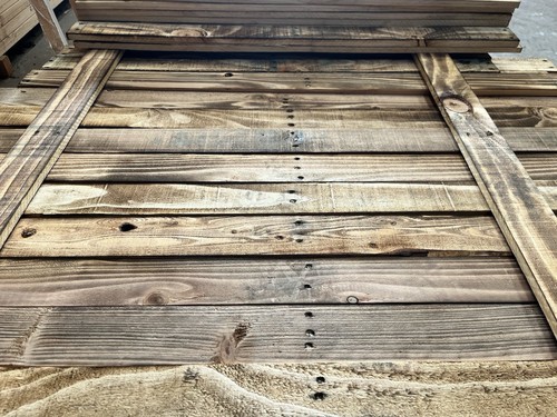 5sqm scorched reclaimed - scorched, pallet