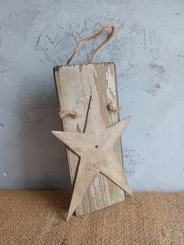Primitive wooden barn star - primitive,