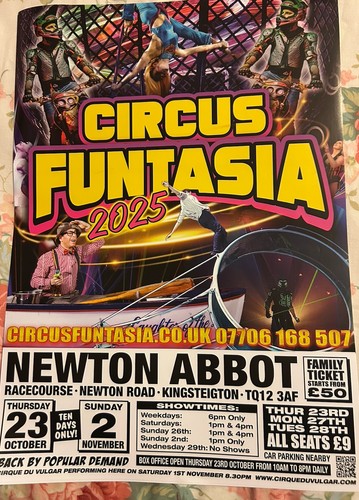 Medium size circus poster - size,