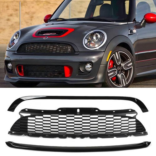 Front bumper honeycomb grille - front,