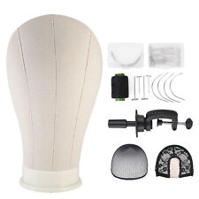 21/22/23/24 inch Canvas Block Wig Mannequin Head for Wigs Making Display Styling
