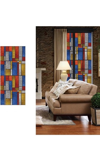 Stained glass window privacy - window.,
