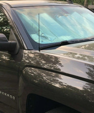 12" Black Stainless Antenna Mast Radio AM/FM for Chevrolet Silverado 2006-2025