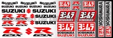 Suzuki GSXR Decal Set Laminated GSX-R 600 1000 Yoshimura 750 WHT 