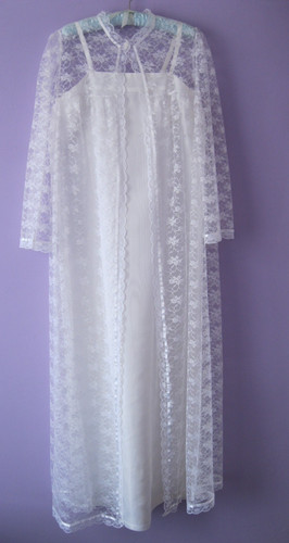 Vtg handmade wedding dress - vtg, &