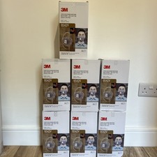 3M 9542V - 140 Face Masks Valved Fold Flat Dust Respirator Exp20/01/20 1