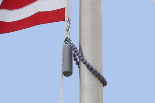 Flagpole beaded retainer - flagpole,