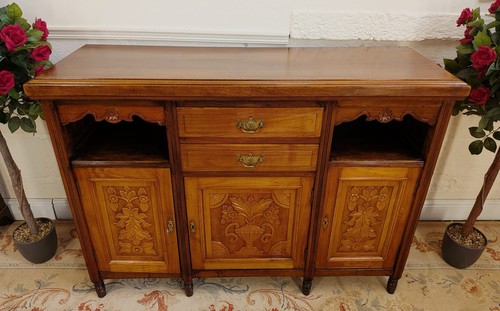 Edwardian mahogany carved - mahogany,
