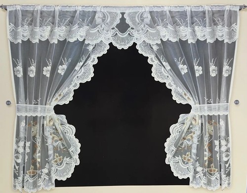 Leanne kitchen curtain cream - curtain,