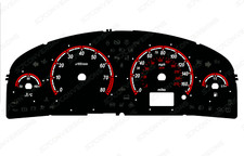 Vauxhall Vectra C Facelift Petrol VXR Style Plain Dial Cards 8 Colours Gauges