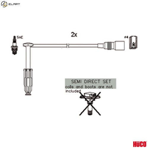 Ignition cable kit 134122 for - cable,