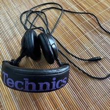 Technics RP-DJ1200 DJ Headphones Used Black & Purple Discontinued model Japan