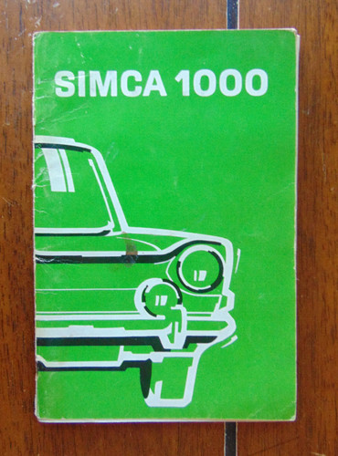 Simca 1000 owners handbook - 1000,