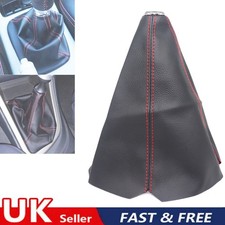 Gear Stick Cover For Land Rover Discovery Red Line Leather Shift Knob Boot Cover