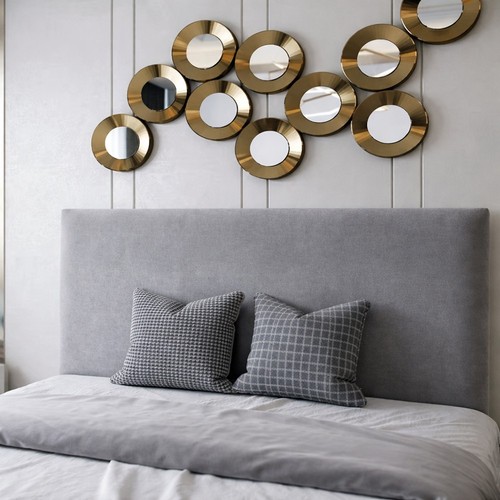 Headboard plain plush velvet - plain,