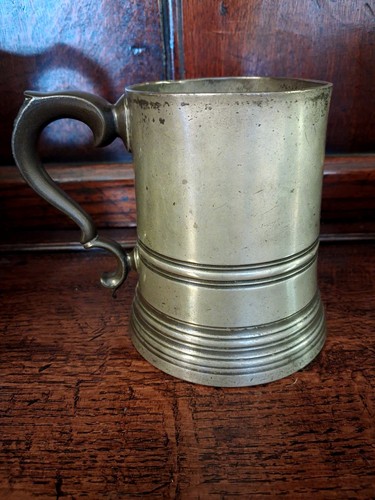 Antique pewter glass - antique,