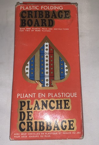 Plastic folding cribbage - folding,