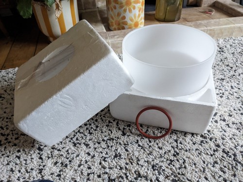Crystal singing bowl g - -,