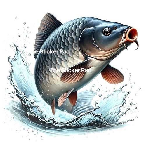 Vinyl sticker carp coarse - vinyl,