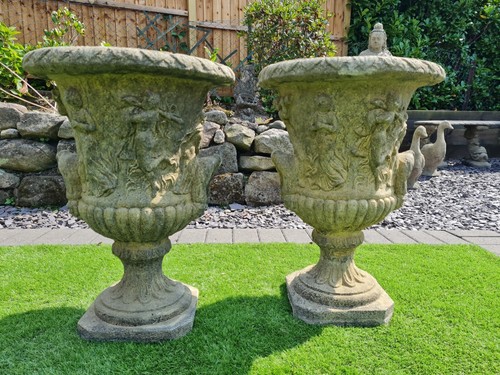 Greek style urns planters - greek, urns/planters