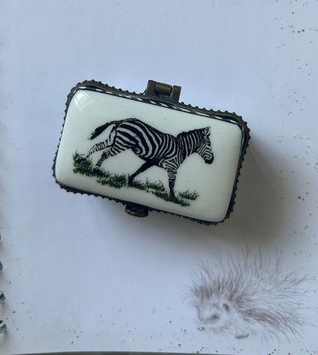 Vintage zebra porcelain - zebra,
