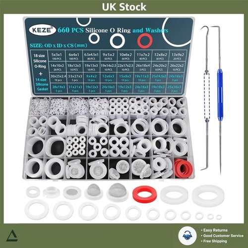 Silicone ring washer kit - silicone,